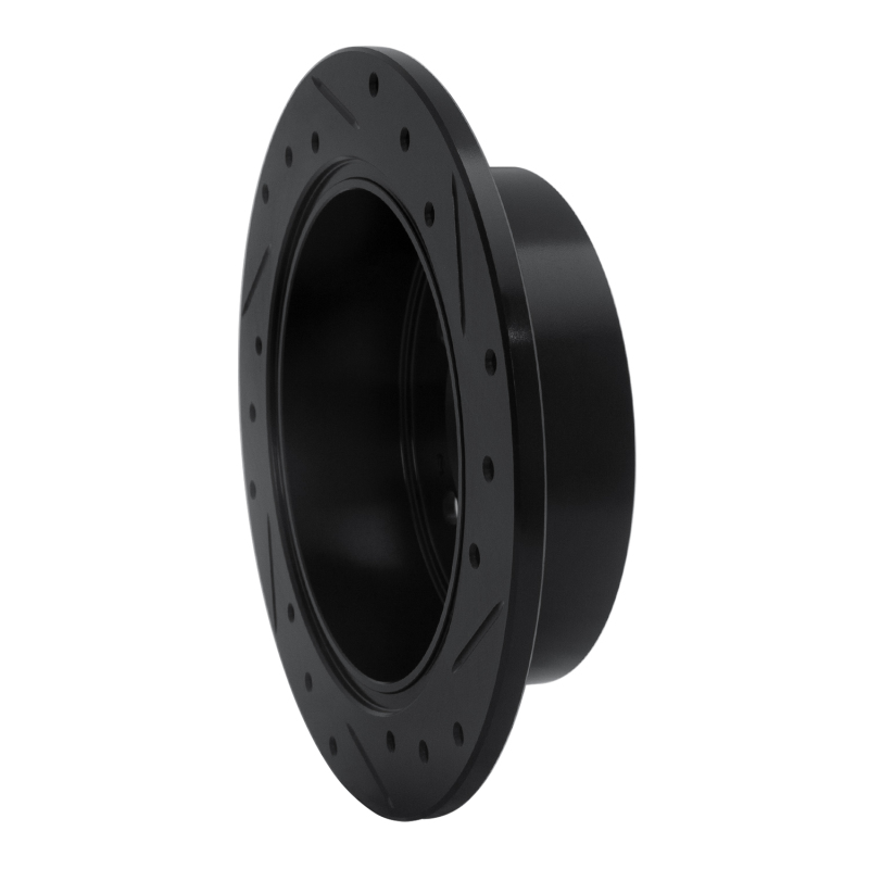 Chrysler Sebring Brake Rotor (1) - Rear Left - R1 Concepts - Drilled & Slotted - Black - `94-`07